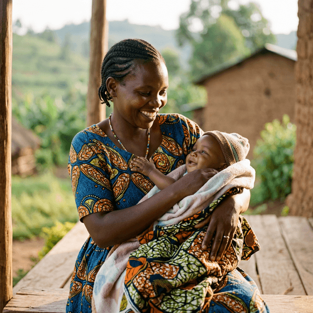 Rwandan mother and child